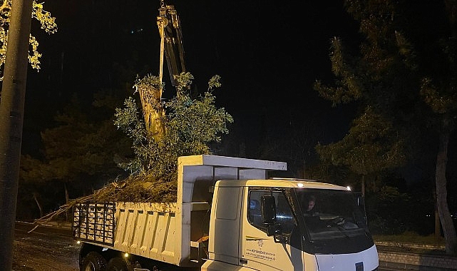 Aydın Büyükşehir Belediyesi’nden Şiddetli Yağış ve Fırtınaya Karşı Hızlı Müdahale