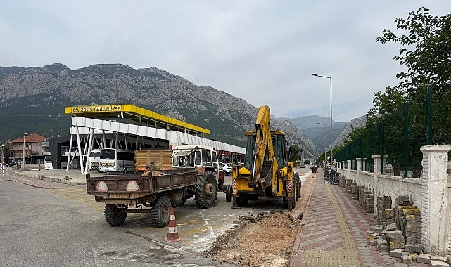 Kemer’de altyapı çalışmaları