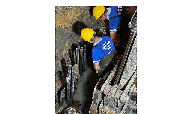 Zarar gören kollektör hattı onarıldı