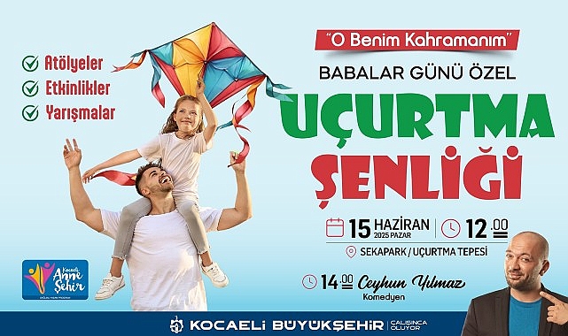 Sekapark’ta uçurtmalar babalar için uçacak