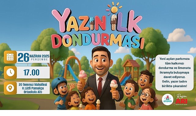 “Yazın İlk Dondurması” Rasim Başkan’dan