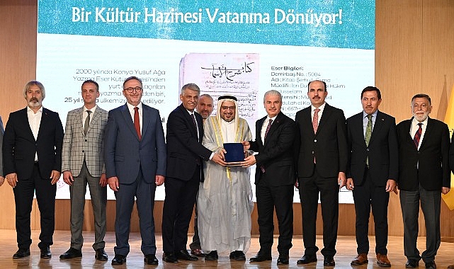 Yurt Dışına Kaçırılan Nadide Yazma Eserlerden “Kitab Şerhu’l-Esma” Yeniden Konya’ya Kazandırıldı