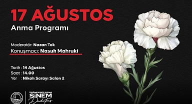 Üsküdar’da “17 Ağustos Anma Programı” Düzenlenecek