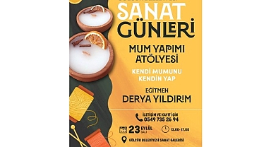 Gölcük Sanat Günleri Mum Yapımı Atölyesi ile Sürecek